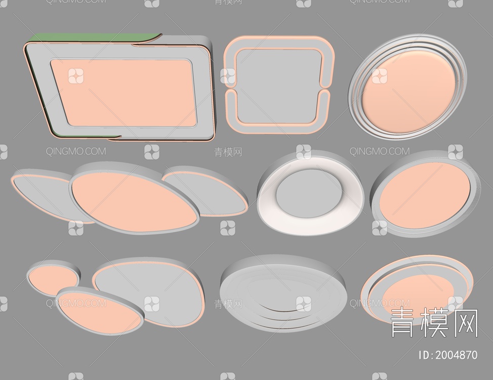 吸顶灯SU模型下载【ID:2004870】