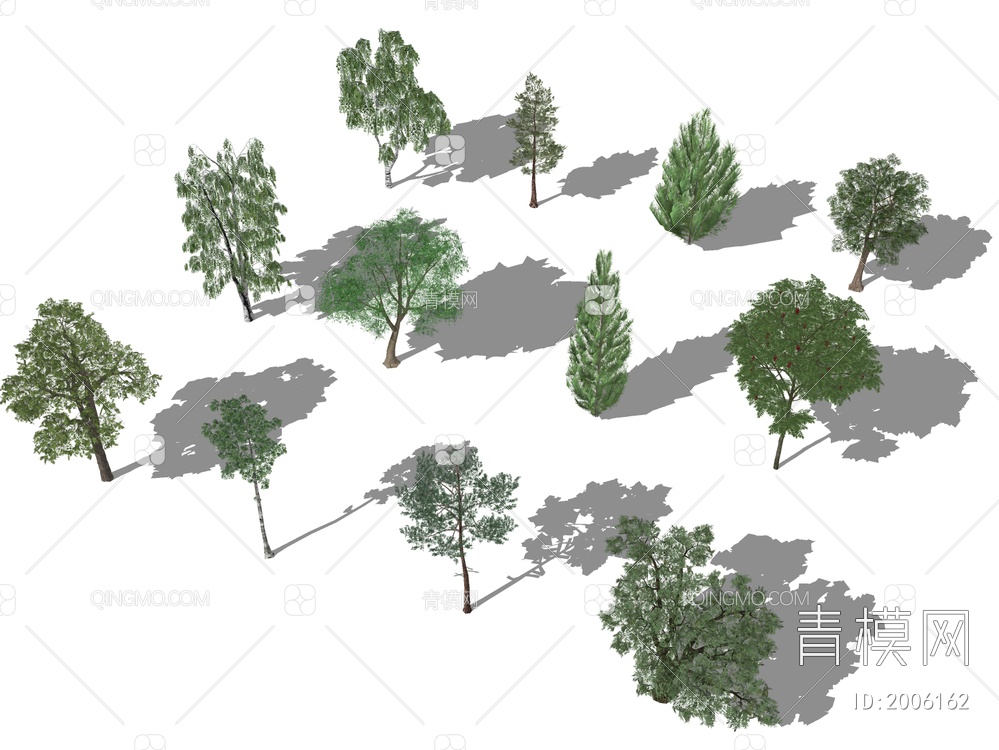景观树SU模型下载【ID:2006162】