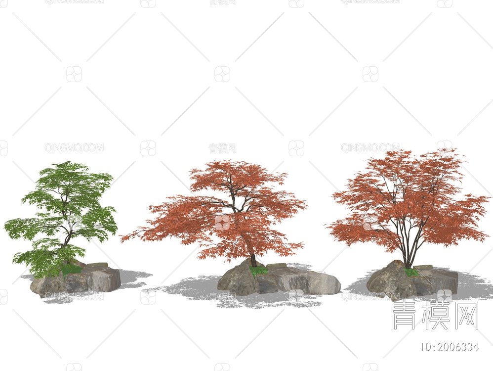 景观树SU模型下载【ID:2006334】