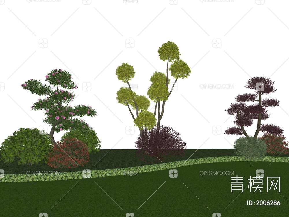 景观植物SU模型下载【ID:2006286】