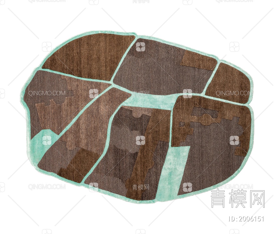 棕色印花地毯贴图下载【ID:2006151】