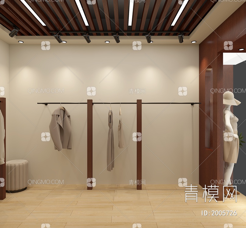 服装店3D模型下载【ID:2005726】