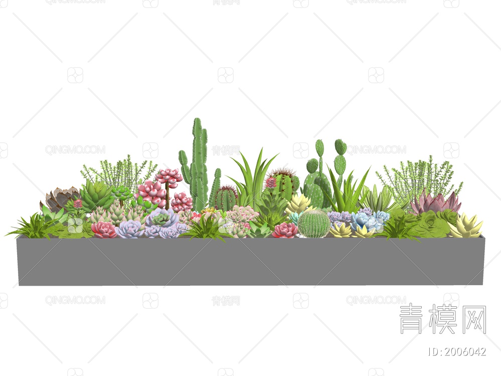 植物景观SU模型下载【ID:2006042】