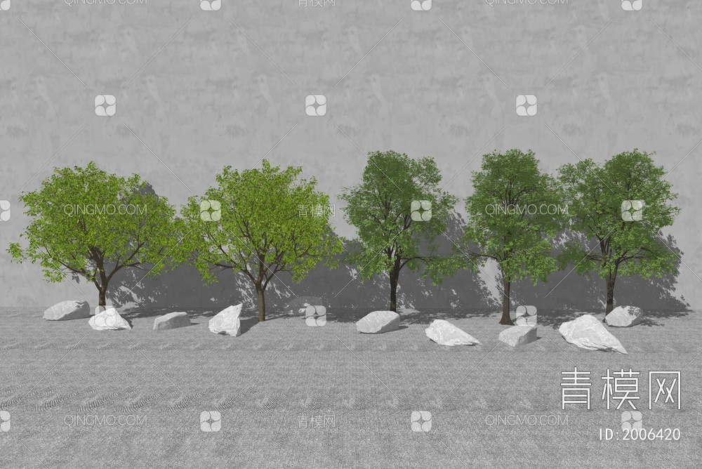 景观树SU模型下载【ID:2006420】