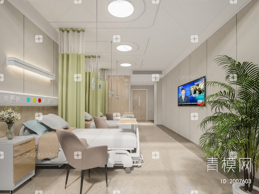 医院病房3D模型下载【ID:2007603】