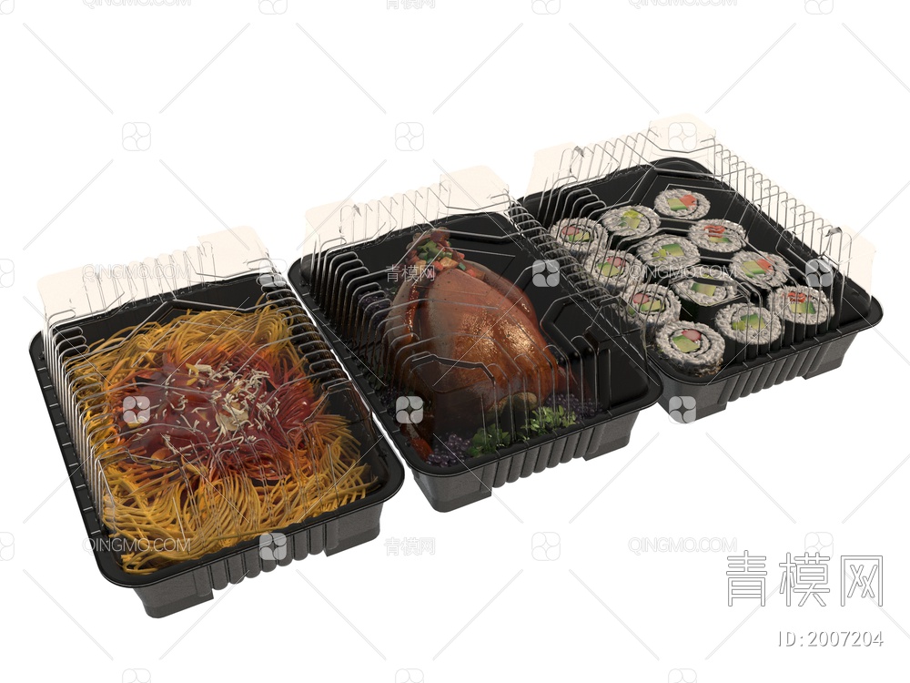 打包食品3D模型下载【ID:2007204】