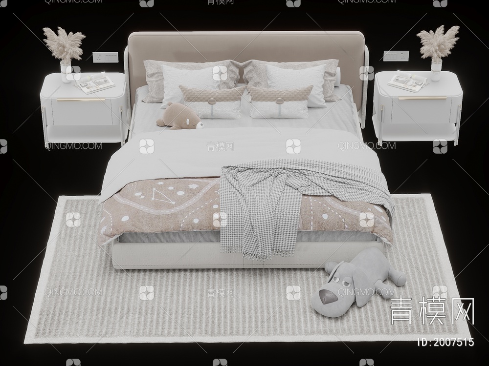 儿童床3D模型下载【ID:2007515】