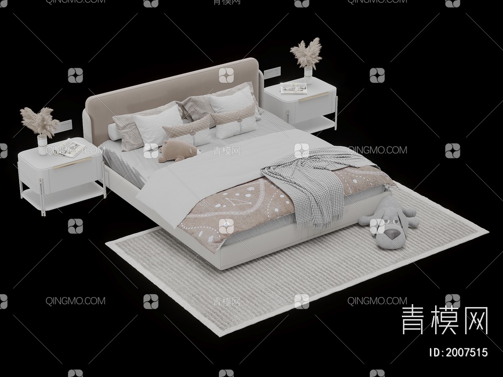 儿童床3D模型下载【ID:2007515】