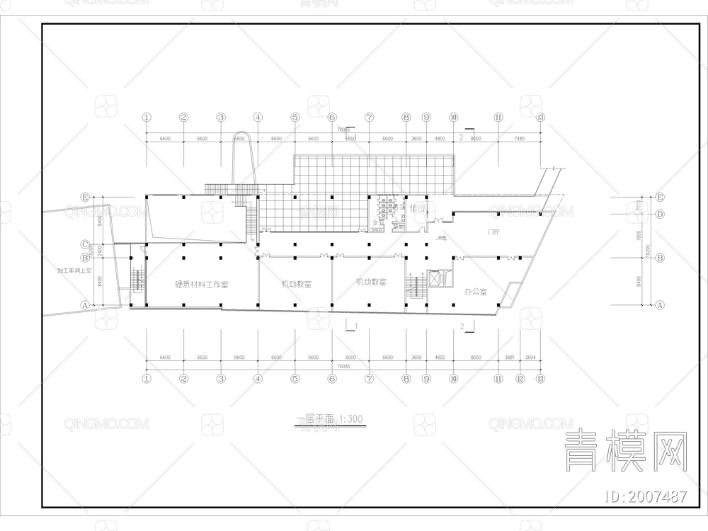 9套精品美术馆建筑设计CAD图纸【ID:2007487】