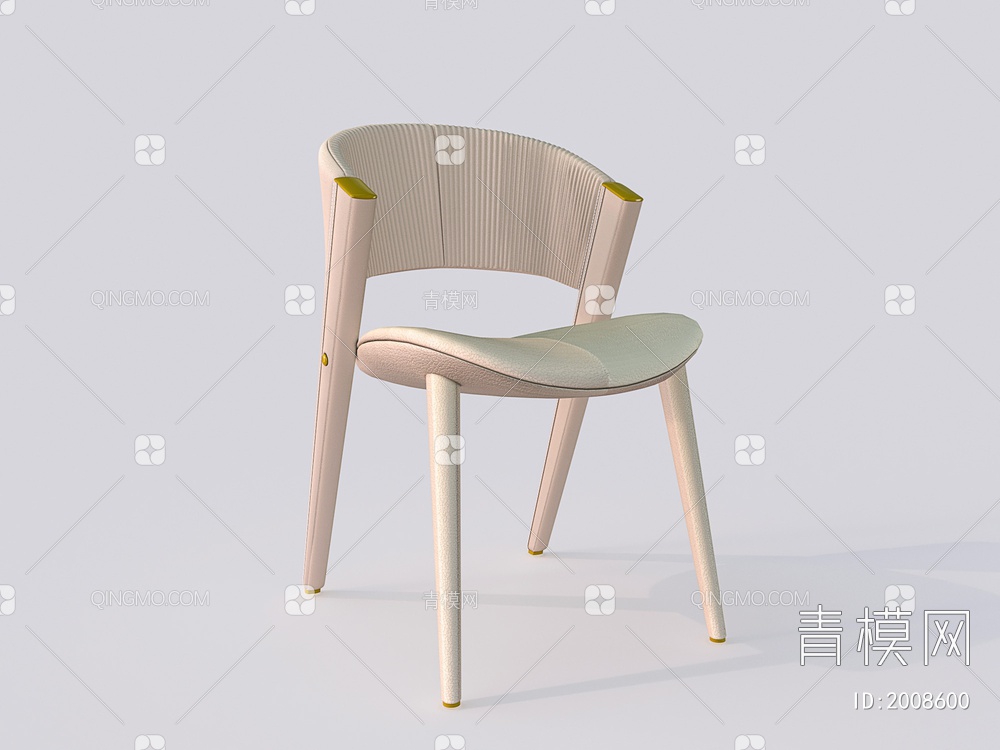 蜂窝纹皮革单椅3D模型下载【ID:2008600】