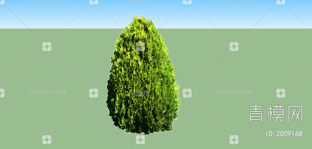 绿色植物 大树树叶SU模型下载【ID:2009168】