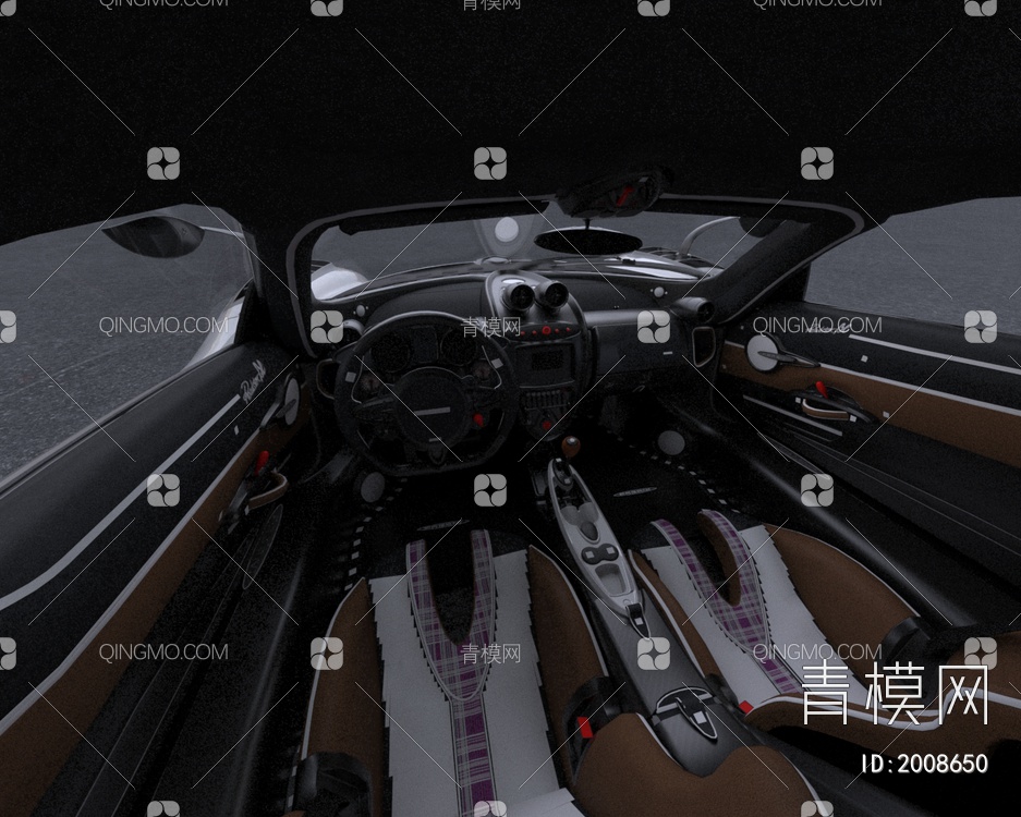 帕加尼HuayraBC赛车超级跑车3D模型下载【ID:2008650】