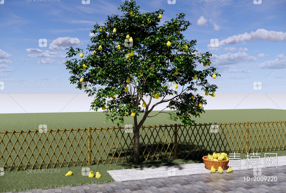 庭园果树SU模型下载【ID:2009220】