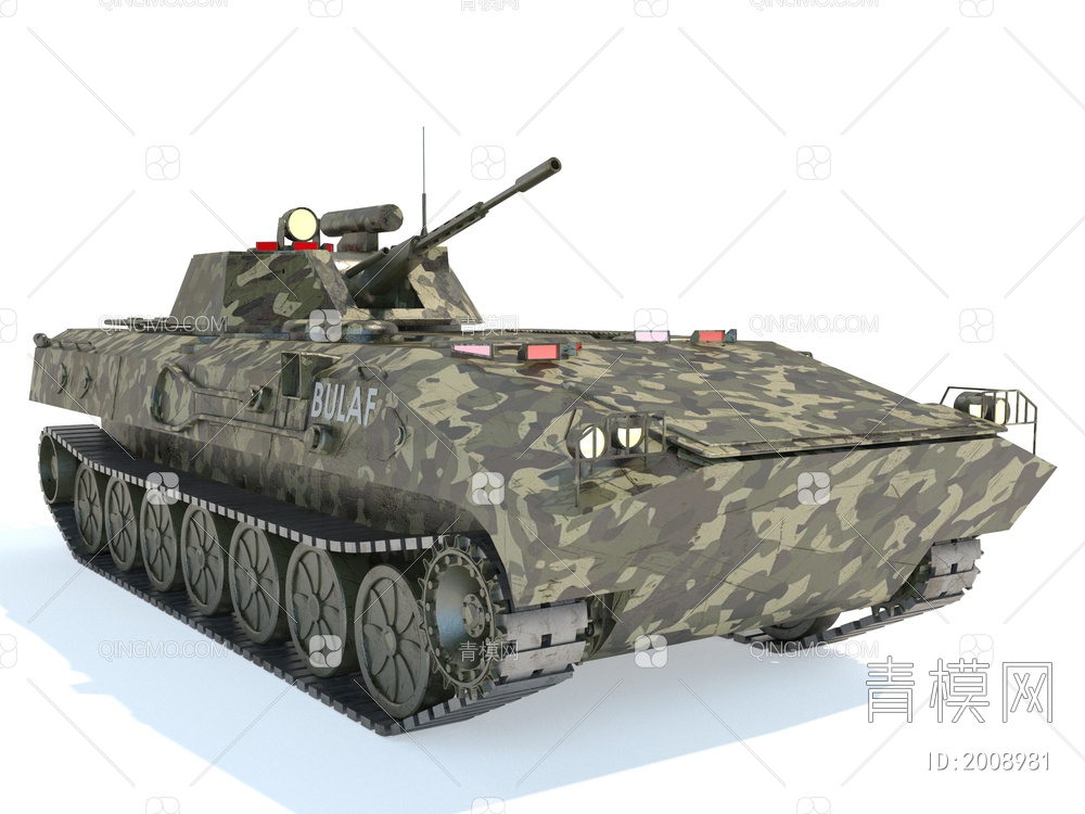 坦克车3D模型下载【ID:2008981】