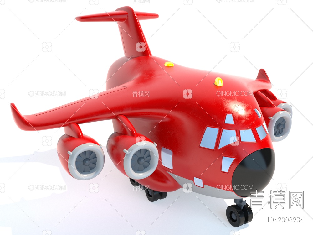 玩具飞机3D模型下载【ID:2008934】