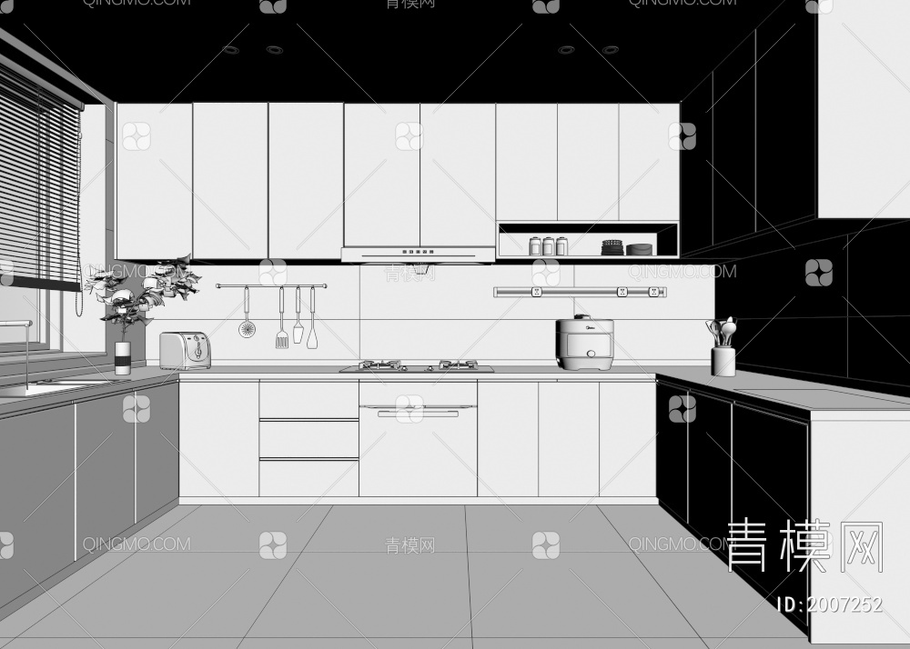 厨房3D模型下载【ID:2007252】