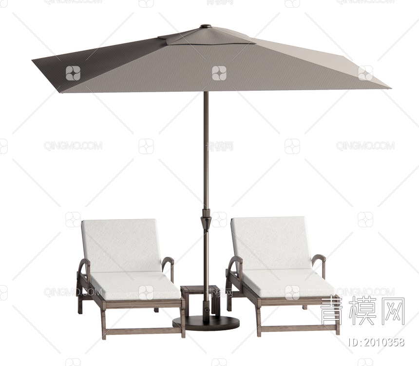 沙滩椅SU模型下载【ID:2010358】