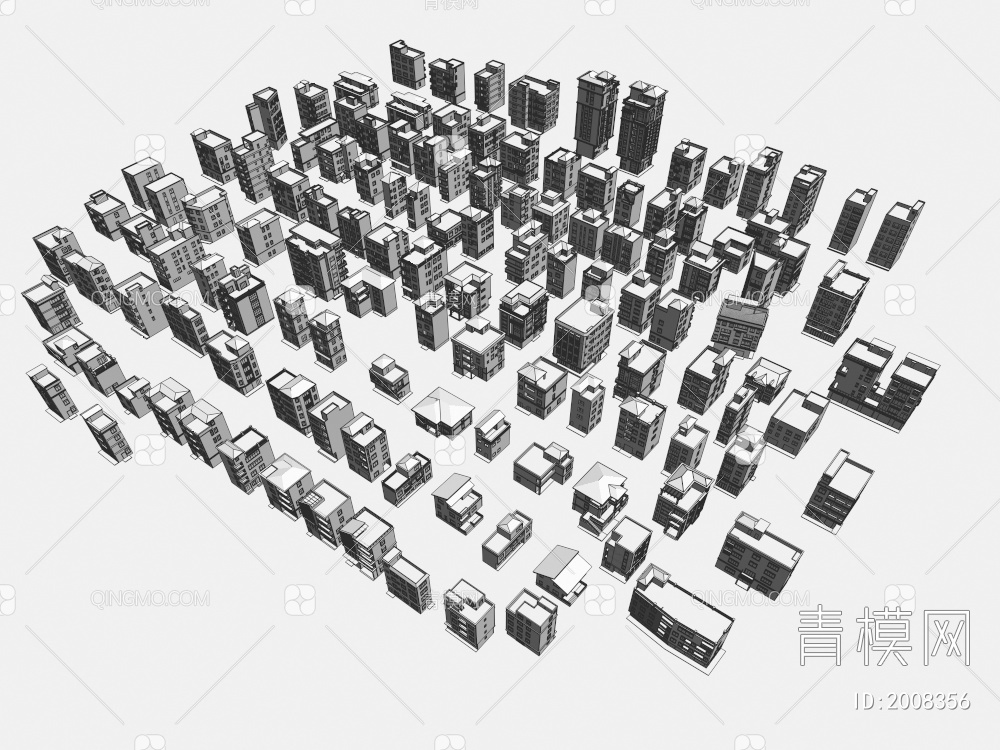 农村自建房住宅私宅大合集3D模型下载【ID:2008356】