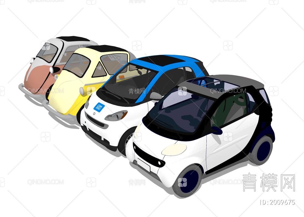 新能源汽车SU模型下载【ID:2009675】