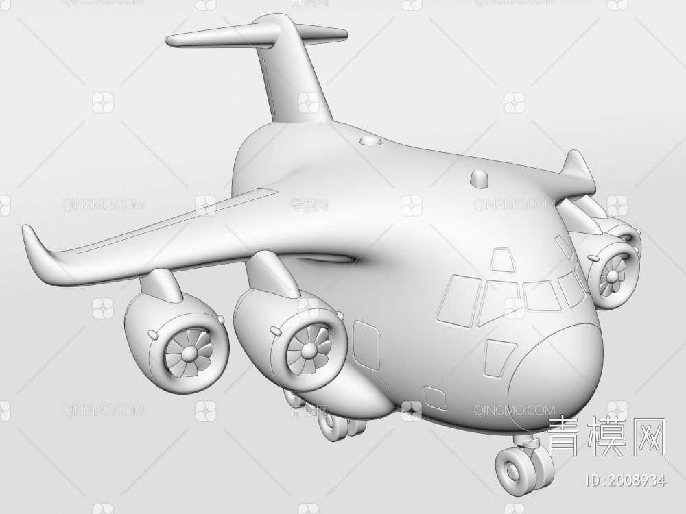 玩具飞机3D模型下载【ID:2008934】
