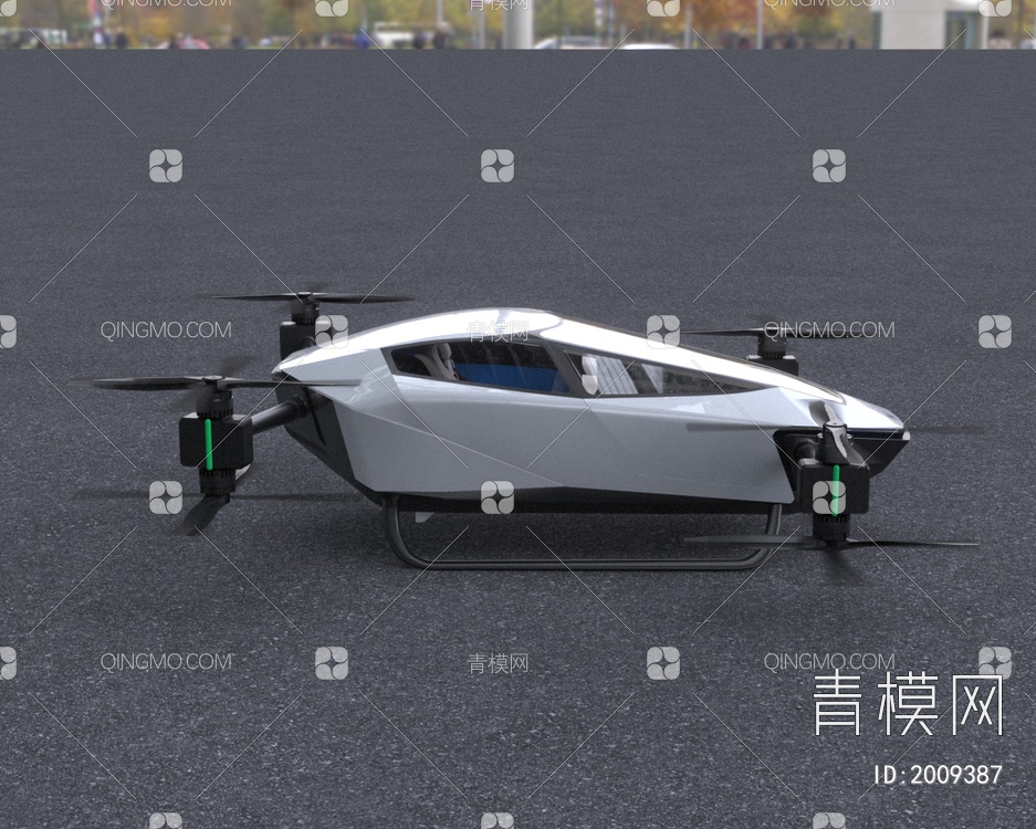 小鹏旅航者X2飞行汽车3D模型下载【ID:2009387】