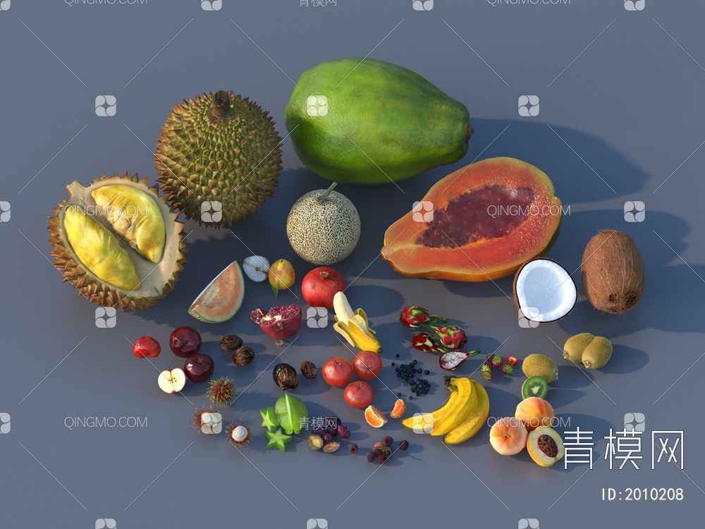 水果食物合集大全3D模型下载【ID:2010208】