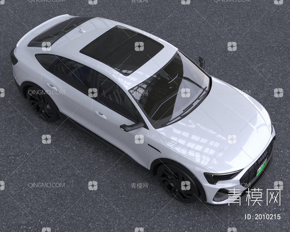 奥迪etron2021款Sportback55quattro汽车低配版3D模型下载【ID:2010215】