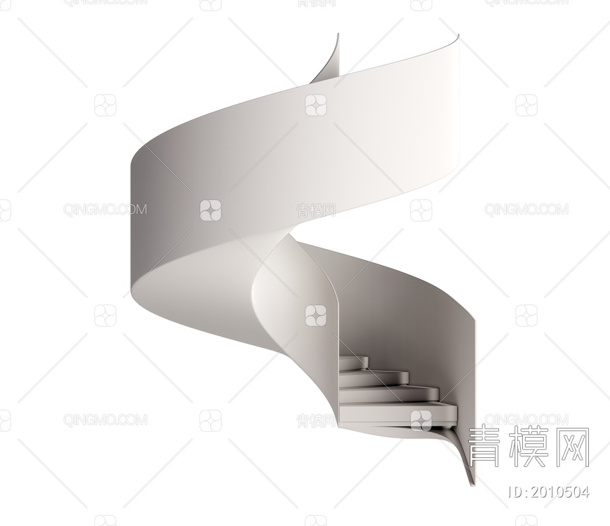 旋转楼梯SU模型下载【ID:2010504】