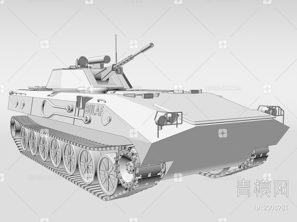 坦克车3D模型下载【ID:2008981】