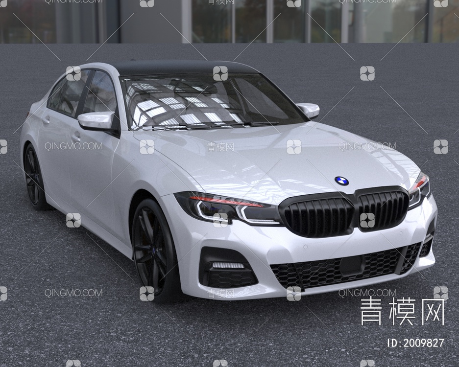 2020款宝马3系g20330i汽车轿车3D模型下载【ID:2009827】