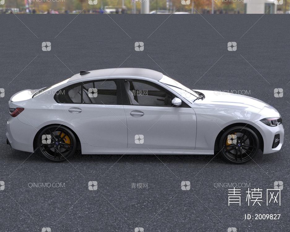 2020款宝马3系g20330i汽车轿车3D模型下载【ID:2009827】