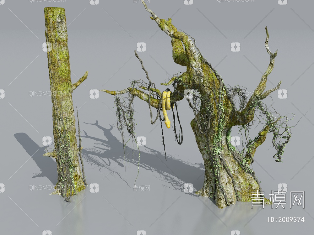 景观造型老树SU模型下载【ID:2009374】