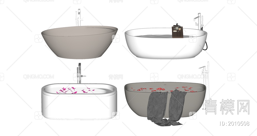 浴缸组合SU模型下载【ID:2010508】