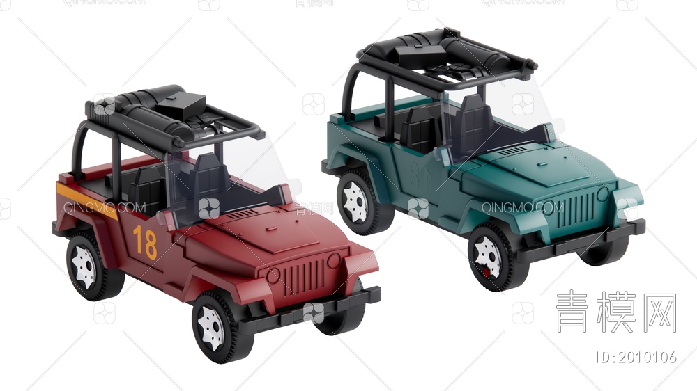 儿童玩具车SU模型下载【ID:2010106】