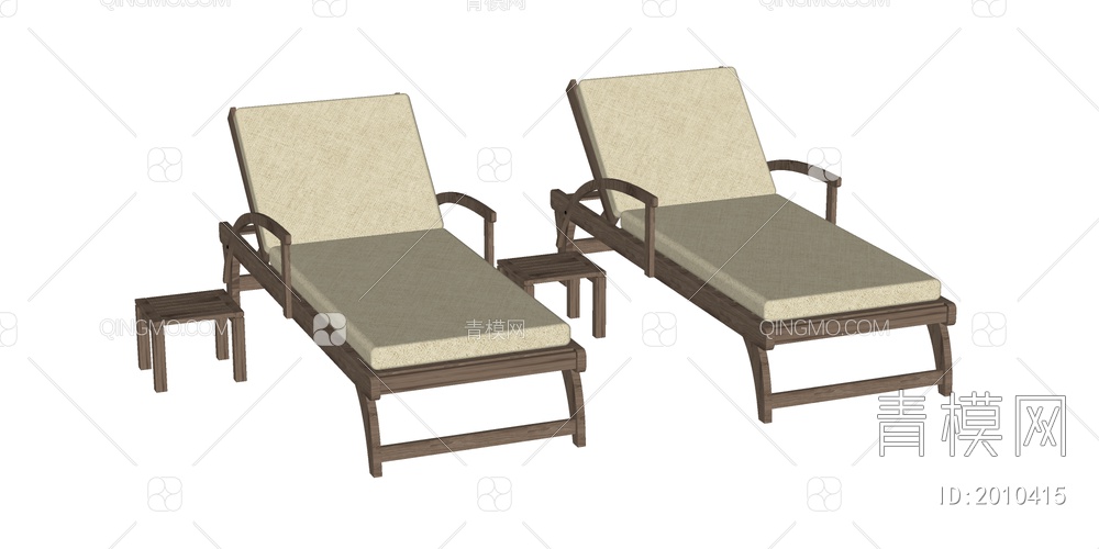 躺椅 躺椅SU模型下载【ID:2010415】