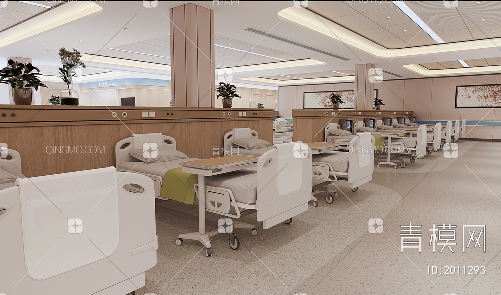 医院病房3D模型下载【ID:2011293】