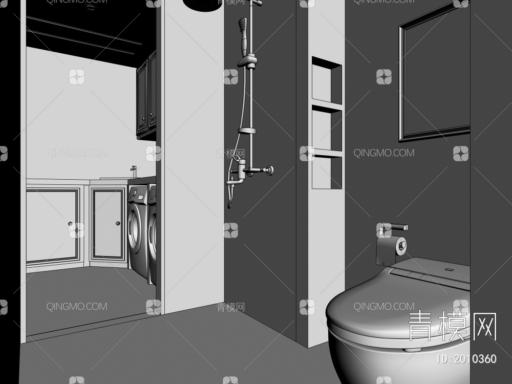 卫生间3D模型下载【ID:2010360】