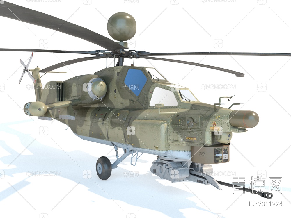 直升机3D模型下载【ID:2011924】