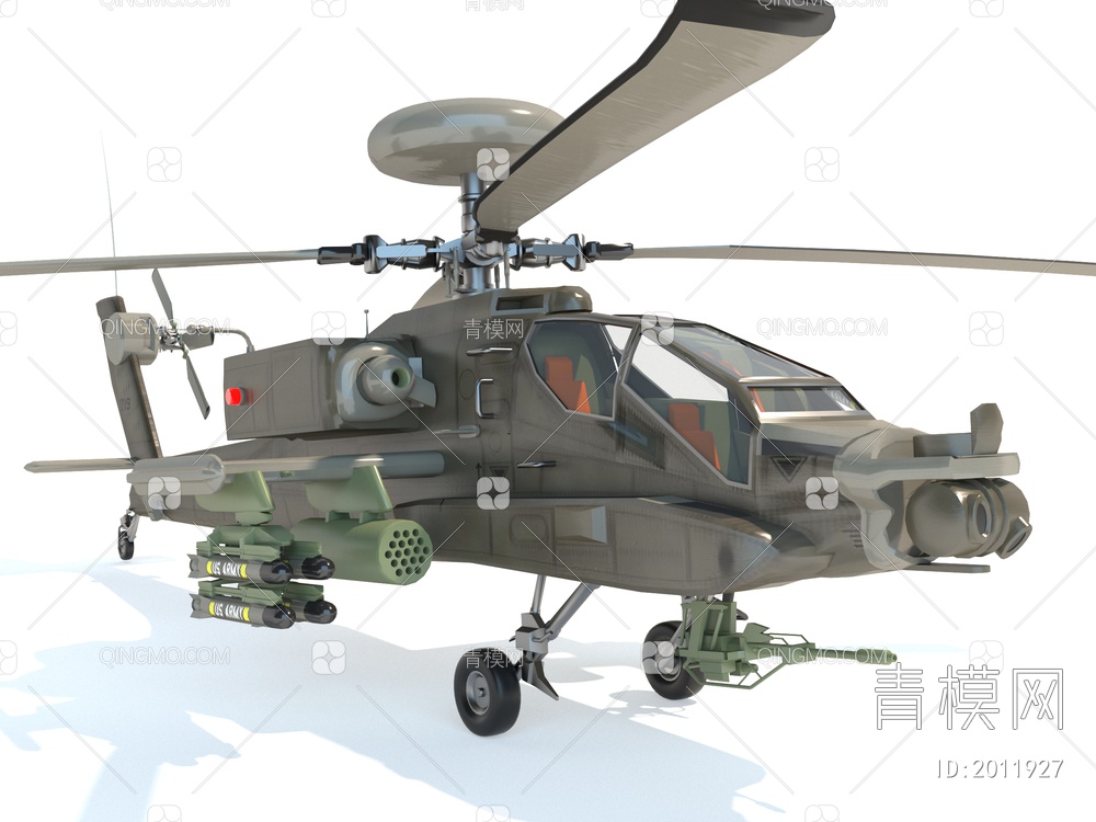 直升机3D模型下载【ID:2011927】