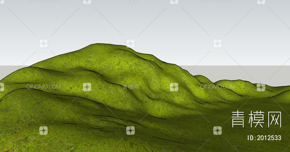 群山山脉SU模型下载【ID:2012533】