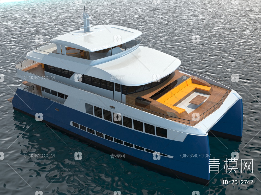 游艇，船只，海船，观光船，快艇，游轮3D模型下载【ID:2012742】
