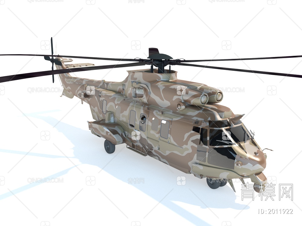 直升机3D模型下载【ID:2011922】