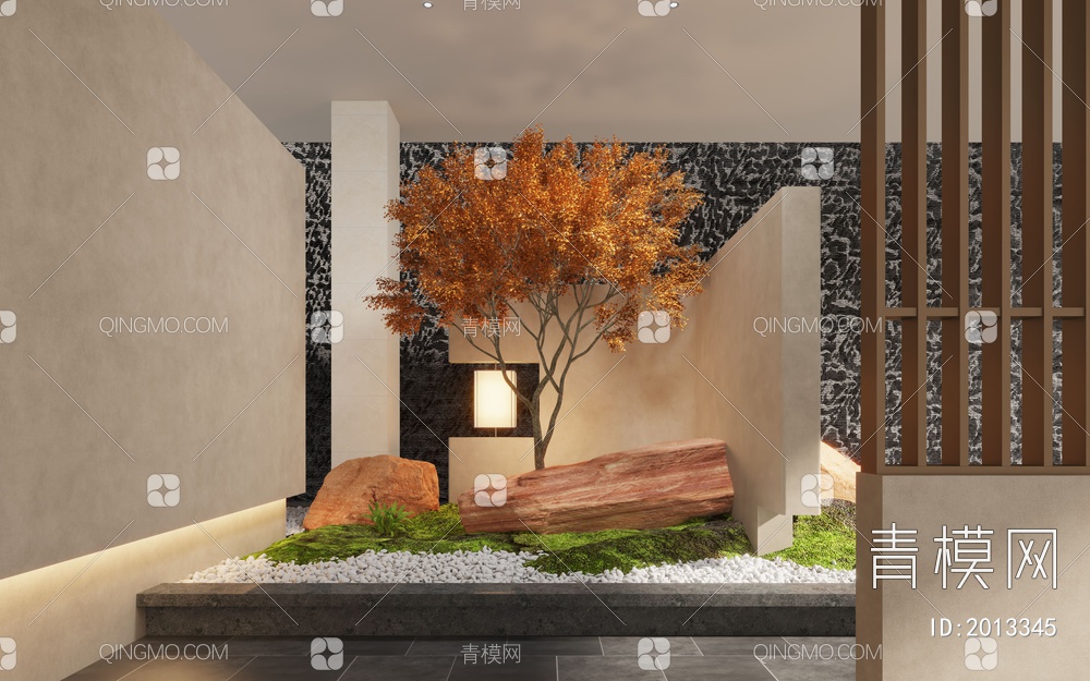 庭院景观3D模型下载【ID:2013345】