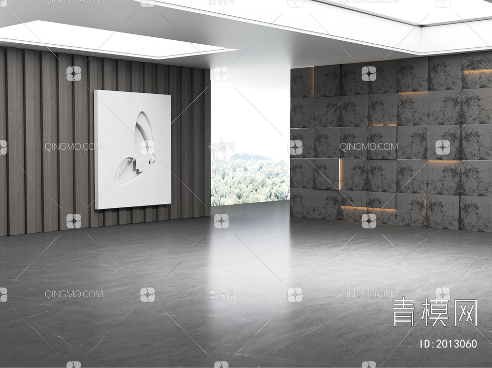 客厅沙发背景墙3D模型下载【ID:2013060】