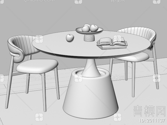 餐桌椅3D模型下载【ID:2011137】