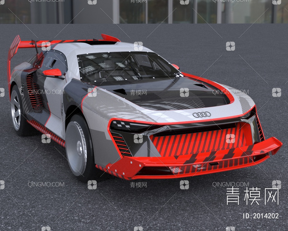 2022款奥迪S1赛车赛车汽车3D模型下载【ID:2014202】