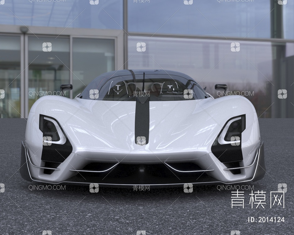 2022款SSCTuataraStriker赛车跑车低配版3D模型下载【ID:2014124】