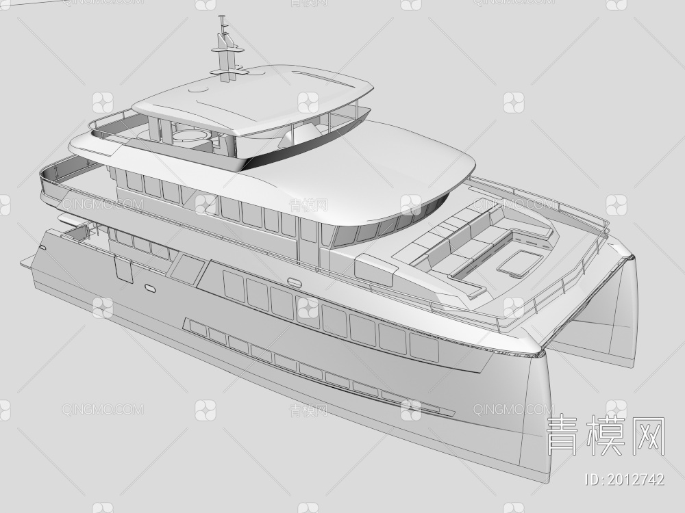 游艇，船只，海船，观光船，快艇，游轮3D模型下载【ID:2012742】