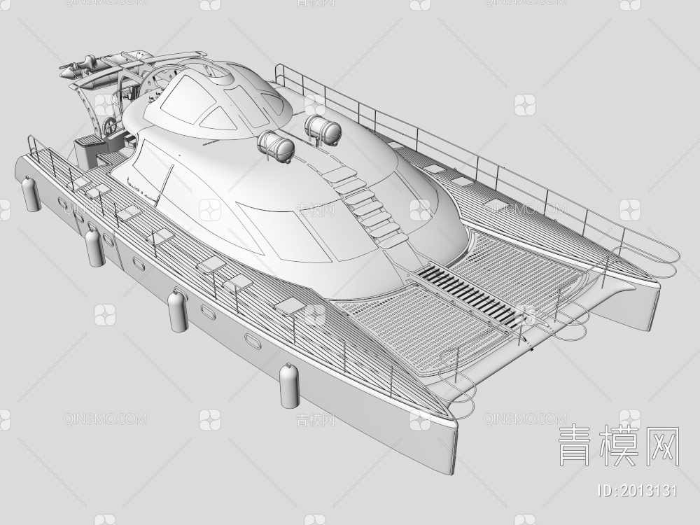 游艇3D模型下载【ID:2013131】