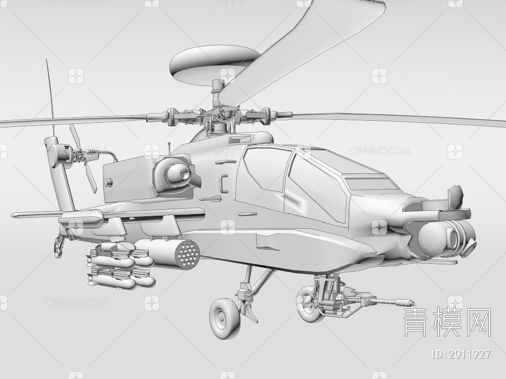 直升机3D模型下载【ID:2011927】
